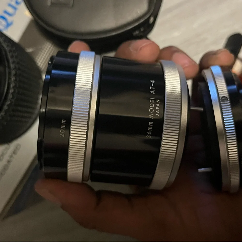 Black Camera Lens Kit with Carrying Case